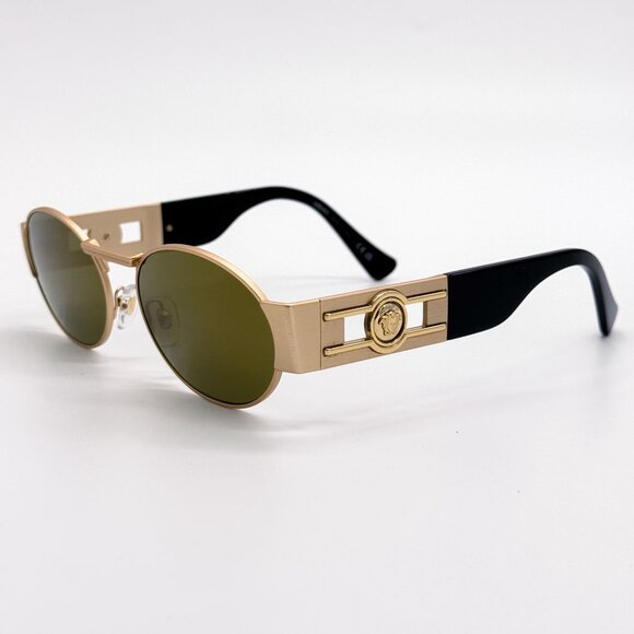 NEW VERSACE SUNGLASSES VE2264 10025A GOLD WOMEN EYEWEAR VE2264 1002/5A main image 6
